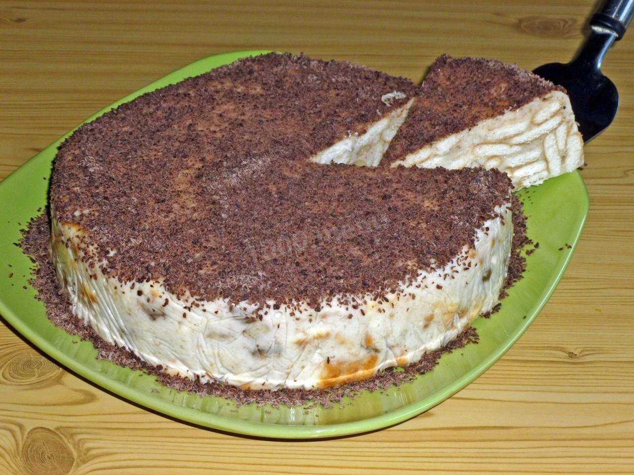 Торты из печенья без выпечки рецепты с пошаговым фото
