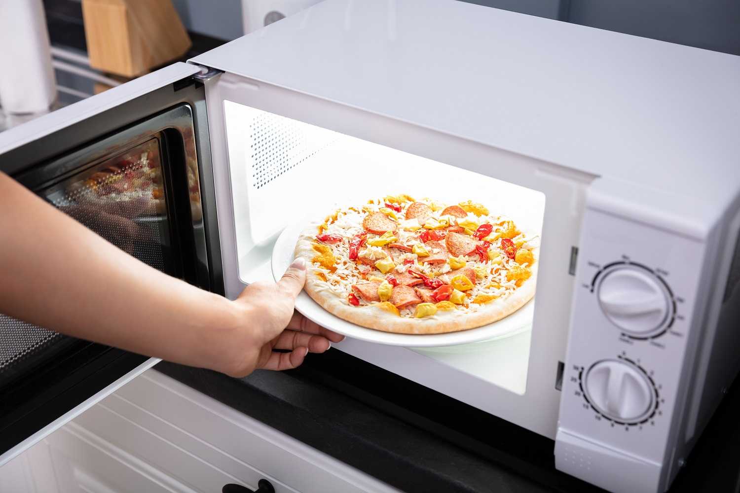 пицца в микроволновой печи приготовить (120) фото