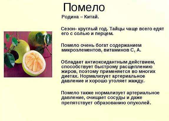 Помело для похудения - состав и калорийность, диета и полезные свойства