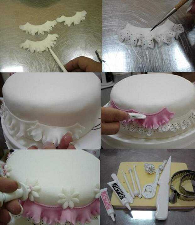 Как украсить торт мастикой в домашних условиях