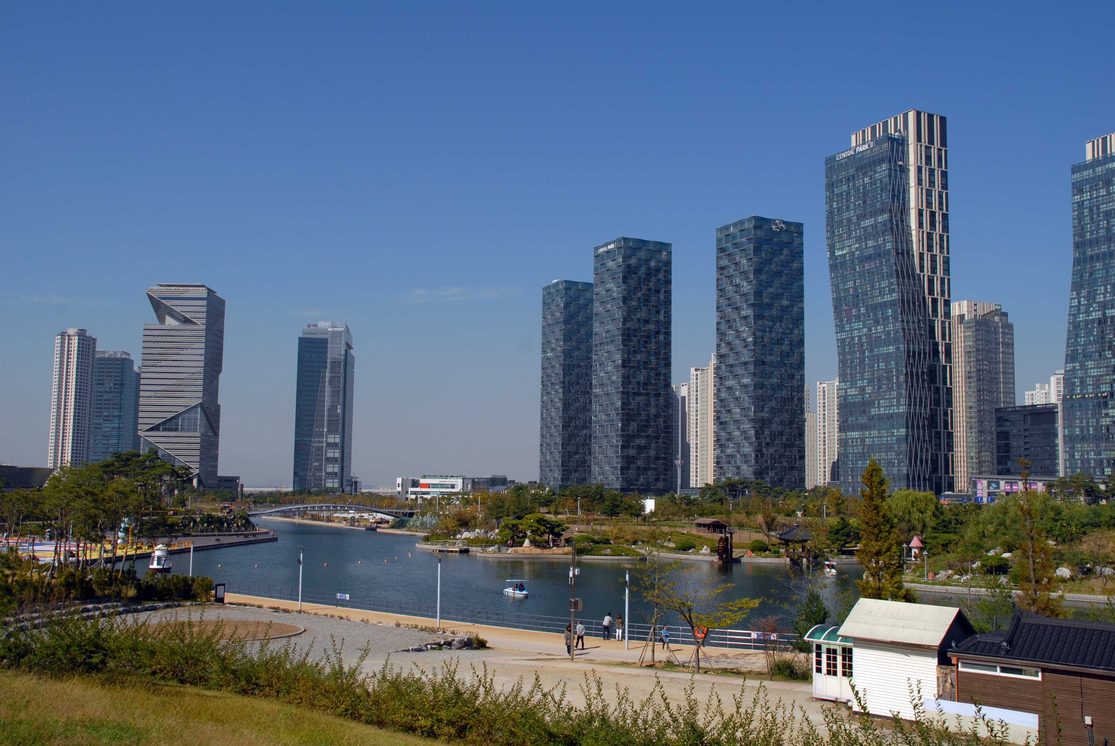 Инчхон. Инчхон Южная Корея. Сонгдо Южная Корея. Songdo Central Park Инчхон. Корея Инчхон Нью-Сонгдо-Сити.