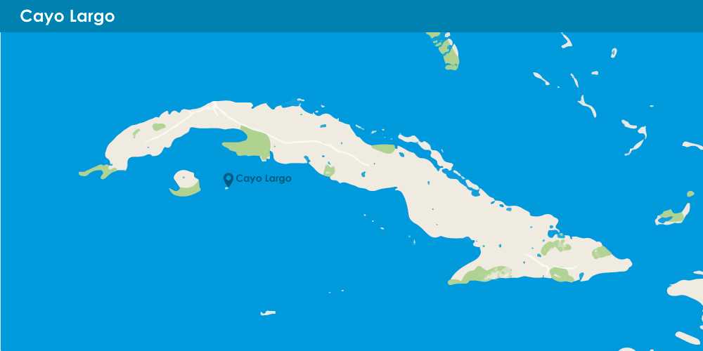 Карта острова кайо коко куба