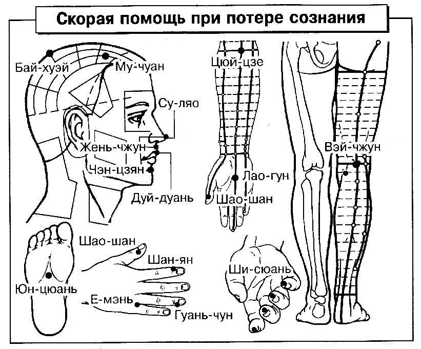 Акупунктурные точки на теле человека схема